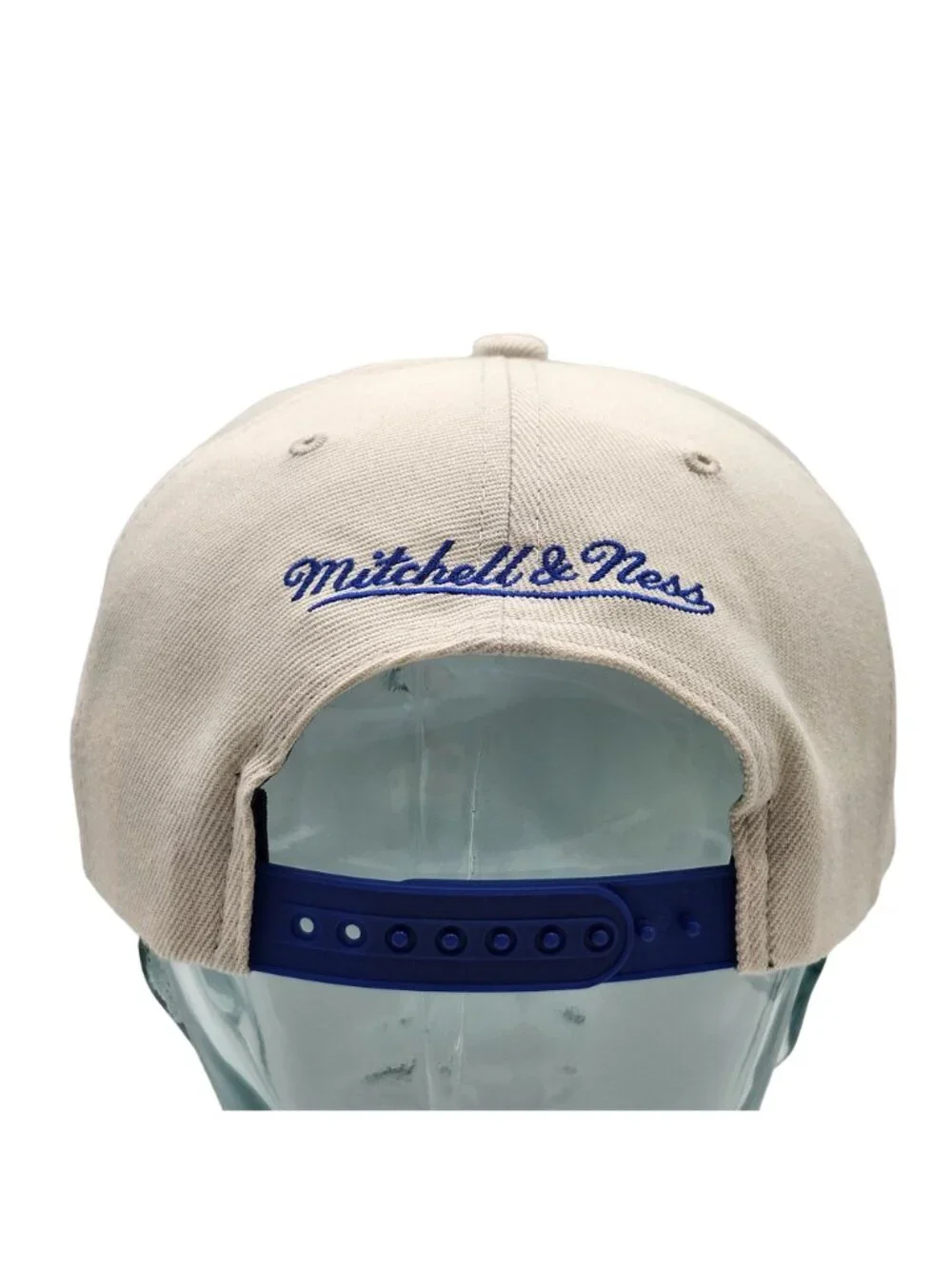 NFL Super Bowl XXVI 26 Mitchell And Ness Snapback Hat Cream Blue NWT